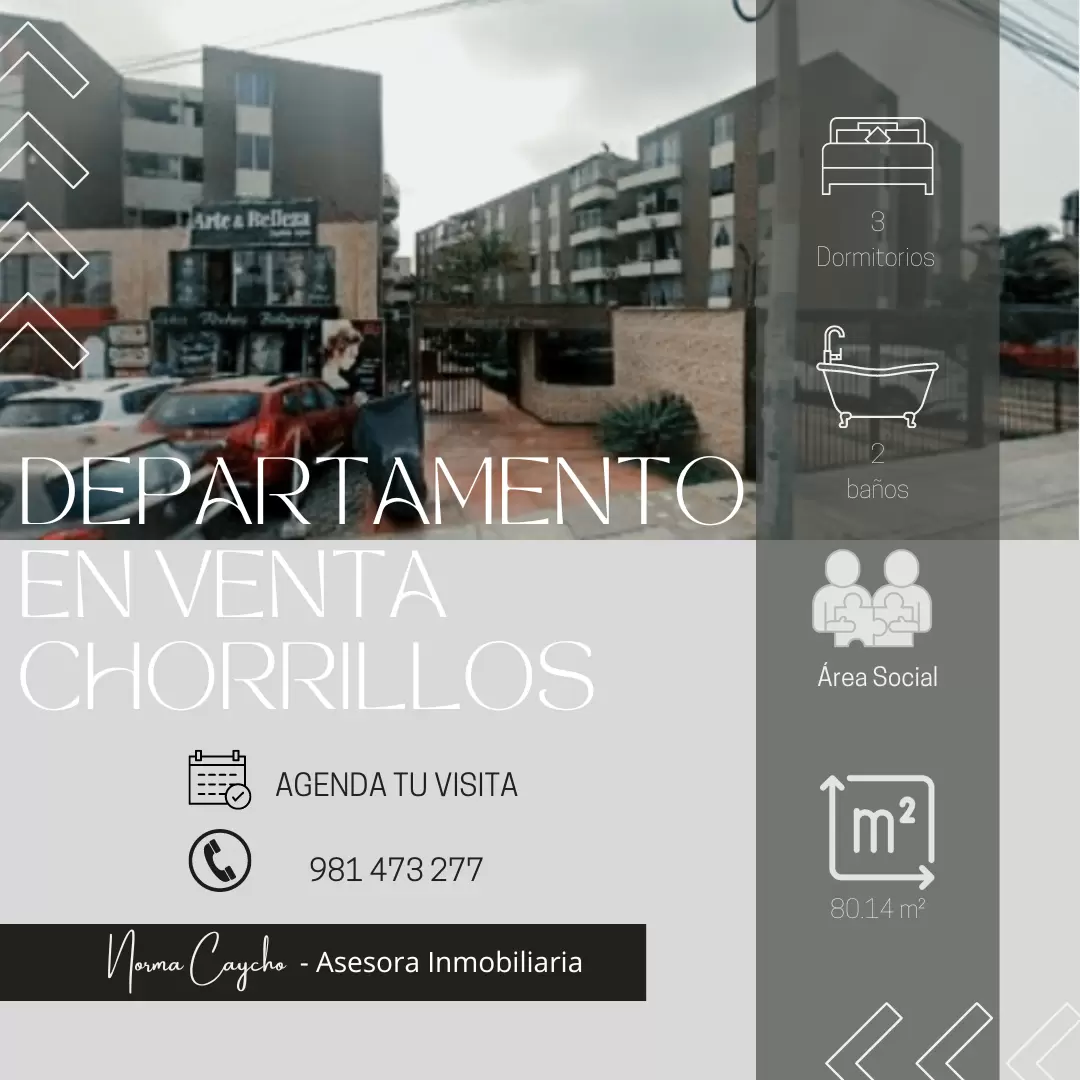 VENTA DEPARTAMENTO UBICADO EN CONDOMINIO DE LA PNP EN CHORRILLOS