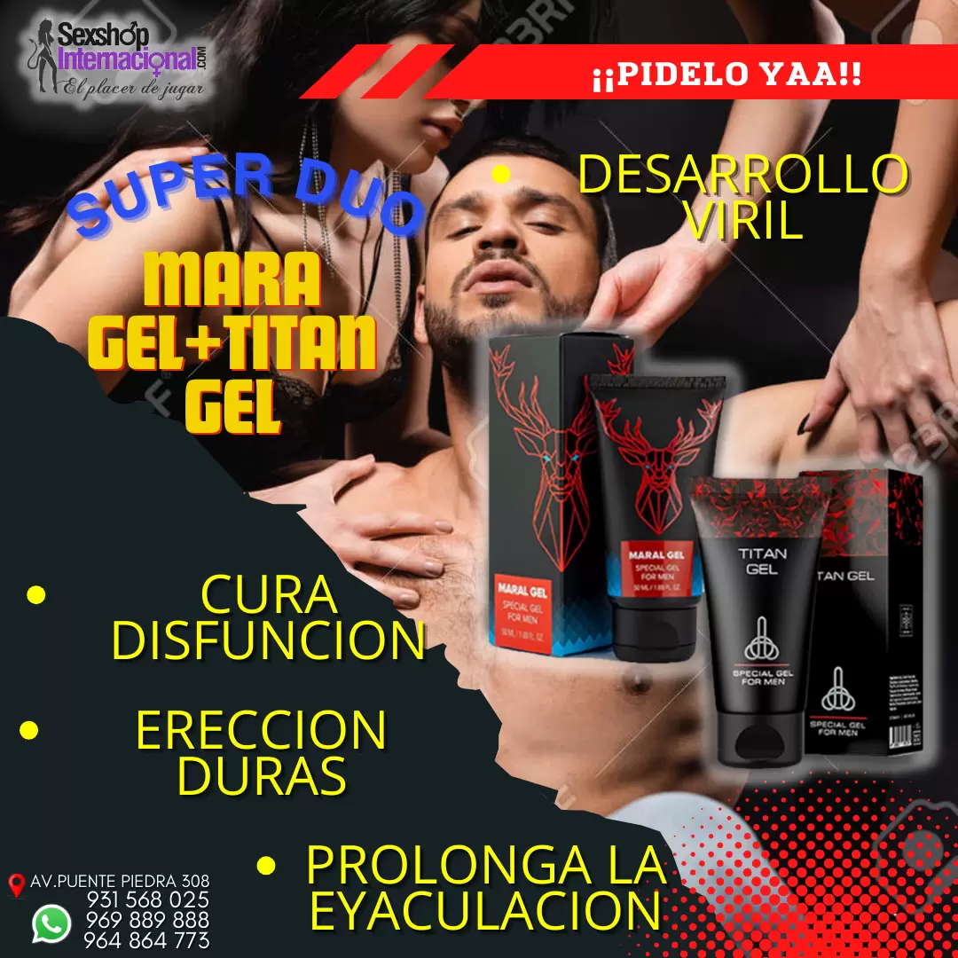 PROMO DESARROLLO PENE MARA GEL TITAN CLASICO SEXSHOP 931568025