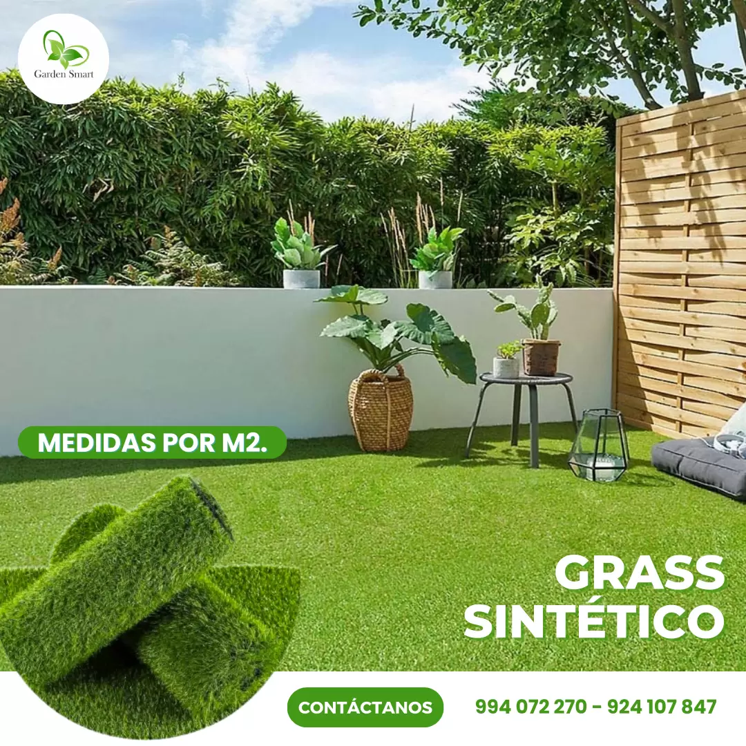 Grass sintético Grass jardinería decoración verde jardín 