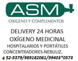 OXÍGENO MEDICINAL 24 HORAS A DOMICILIO