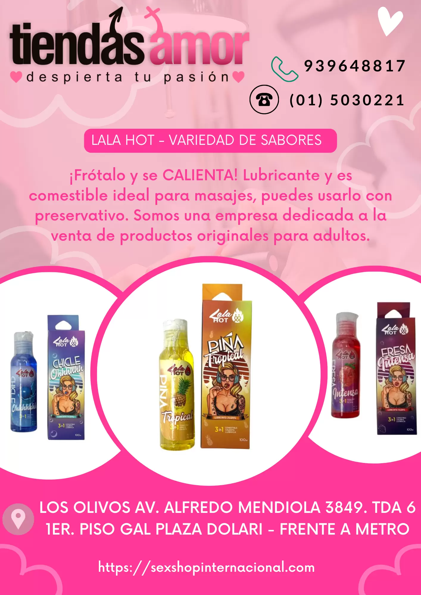 Lubricantes Lola Hot 