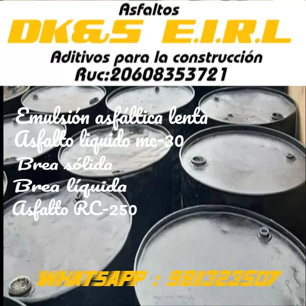 VENTA DE EMULSIÓN ASFÁLTICA 