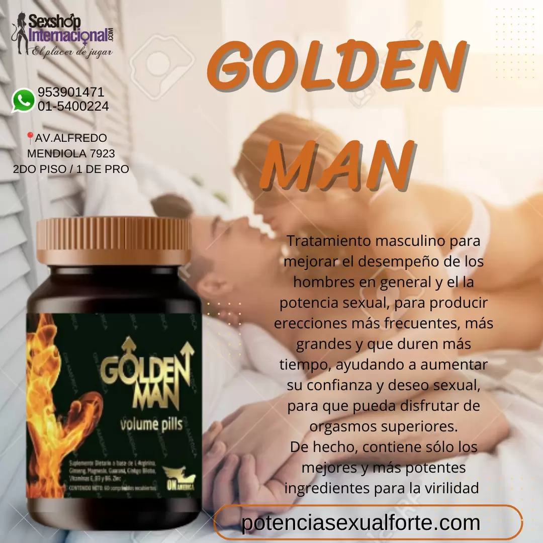 GOLDEN MAN CONTRIBUYE A MEJORAR TU RENDIMIENTO SEXUAL