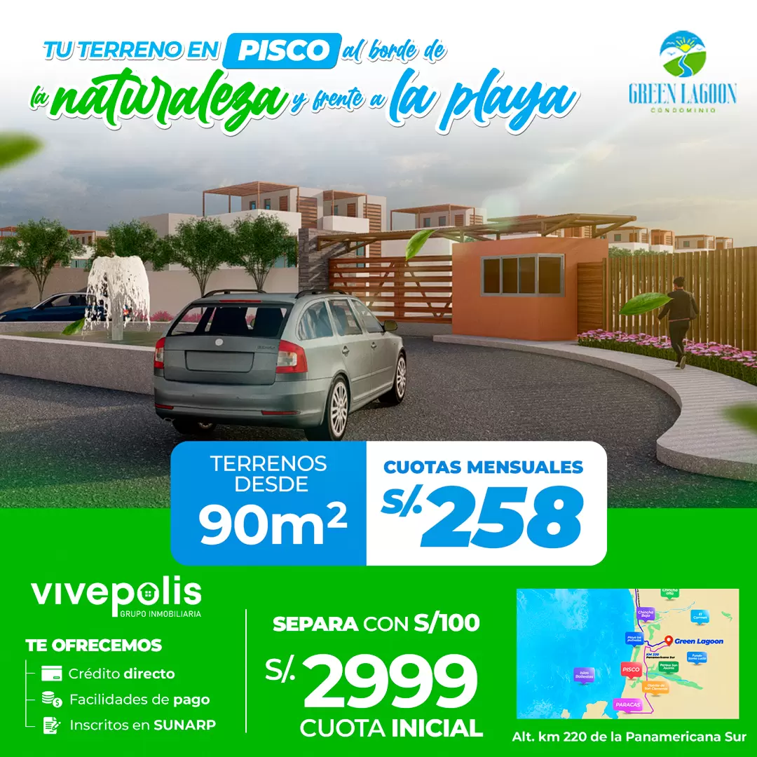 Green Lagoon un proyecto inmobiliario en un condominio privado y ecológico único comunícate al 985560284