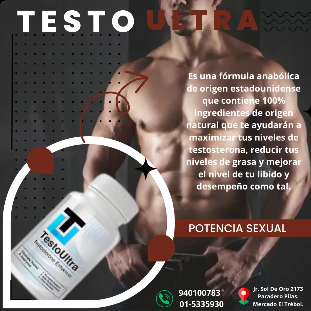 TESTO ULTRA MAXIMA POTENCIA SEXSHOP - JR. SOL DE ORO