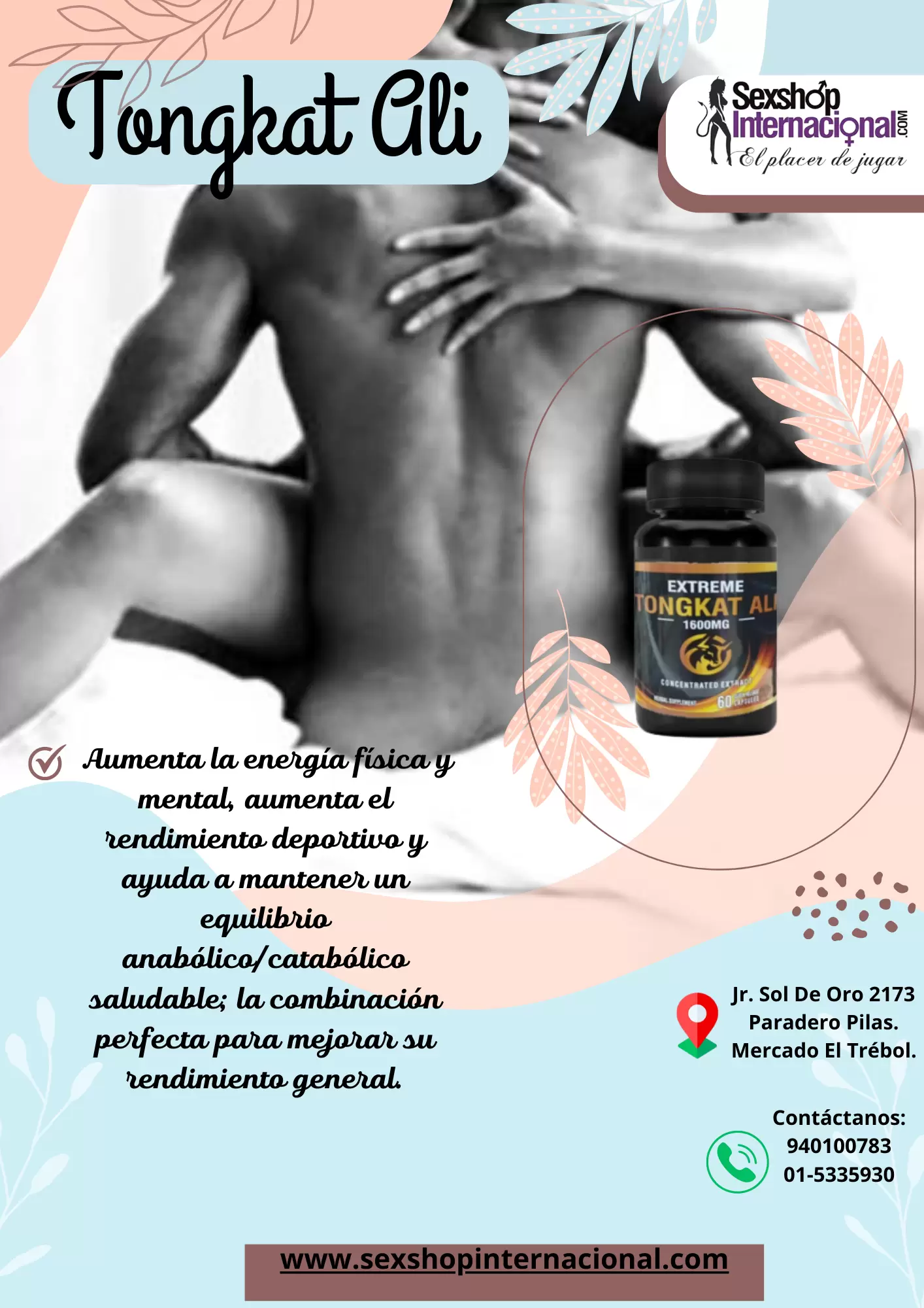 Tongkat Ali Extrema Potencia - SEXSHOP JR. SOL DE ORO 2173