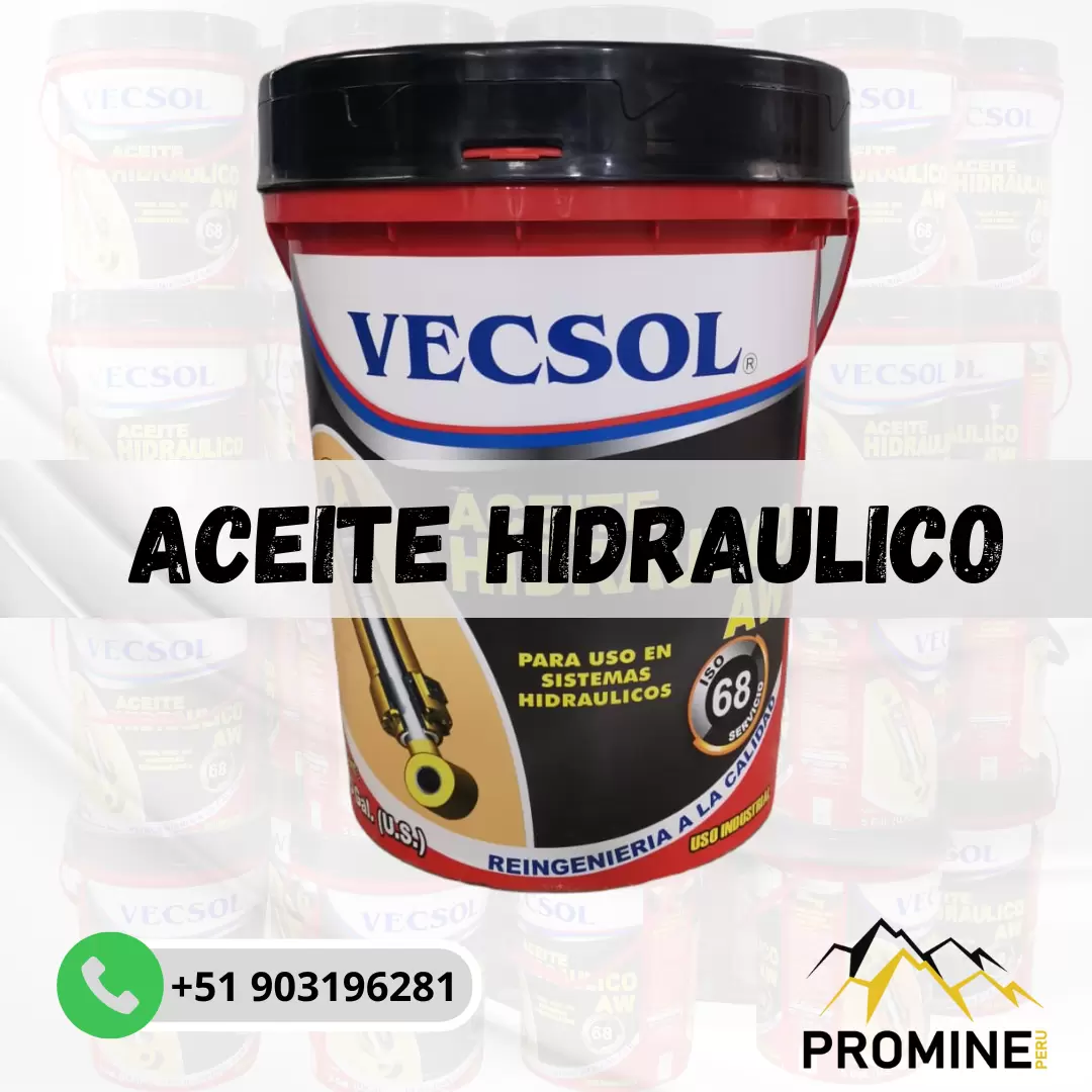 ACEITE HIDRAULICO VECSOL ELABORADO PARA EVITAR DESGASTES PROMINE SAC_AREQUIPA 