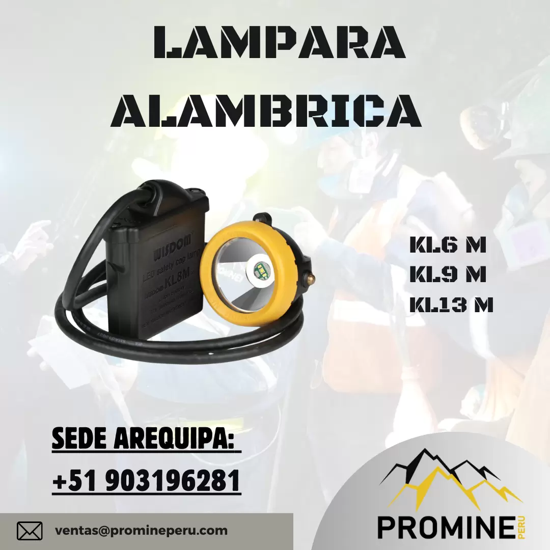 LAMPARA ALAMBRICA PRODUCTO MINERO PROMINE SAC_AREQUIPA 