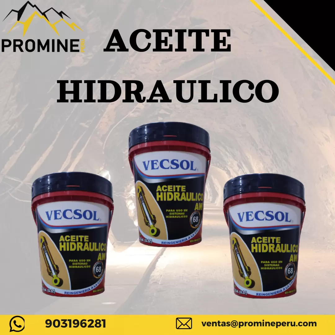 ACEITE HIDRAULICO VECSOL GRADO 68 PRODUCTO MINERO PROMINE SAC-AREQUIPA 