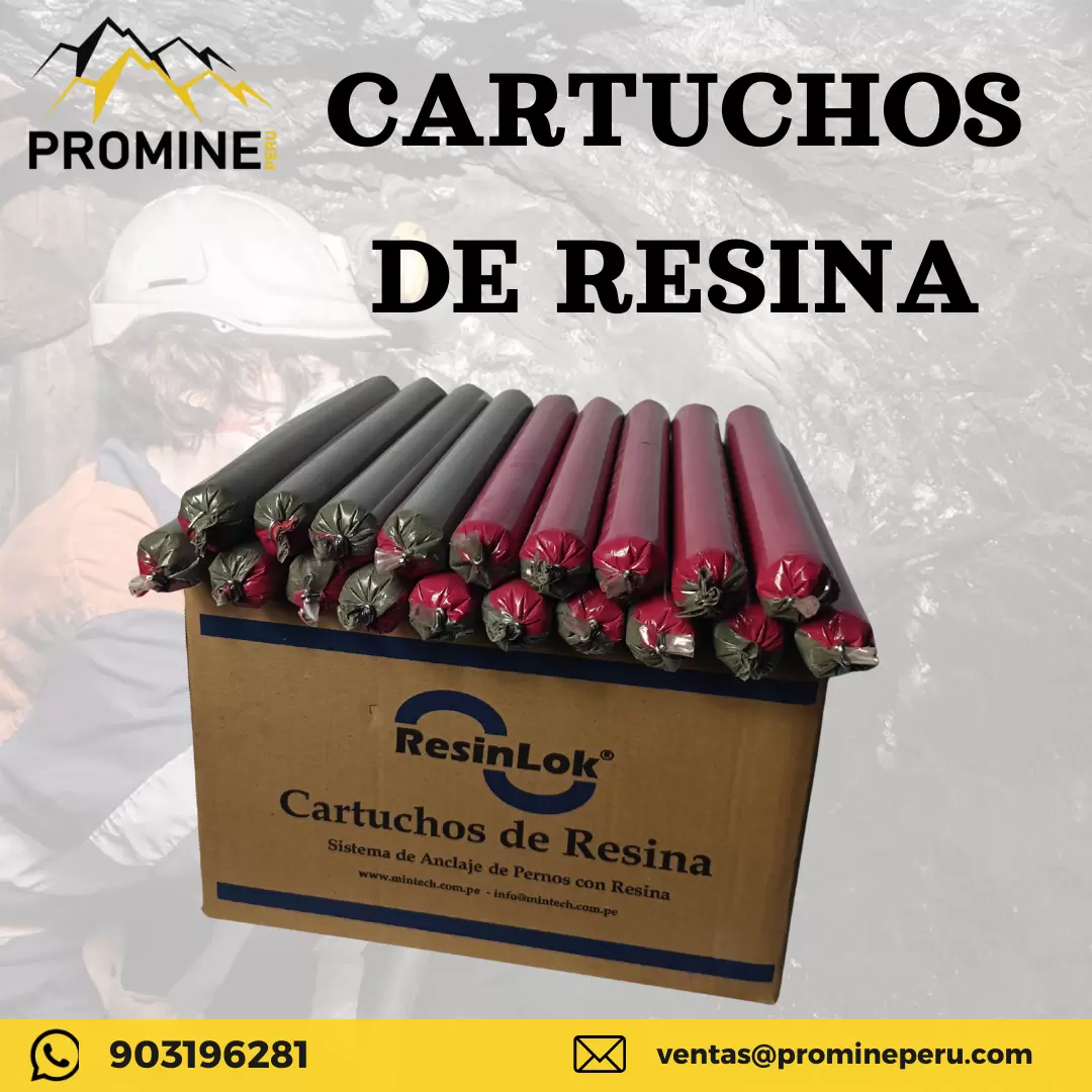 CARTUCHOS DE RESINA PRODUCTO MINERO PROMINE SAC_AREQUIPA 