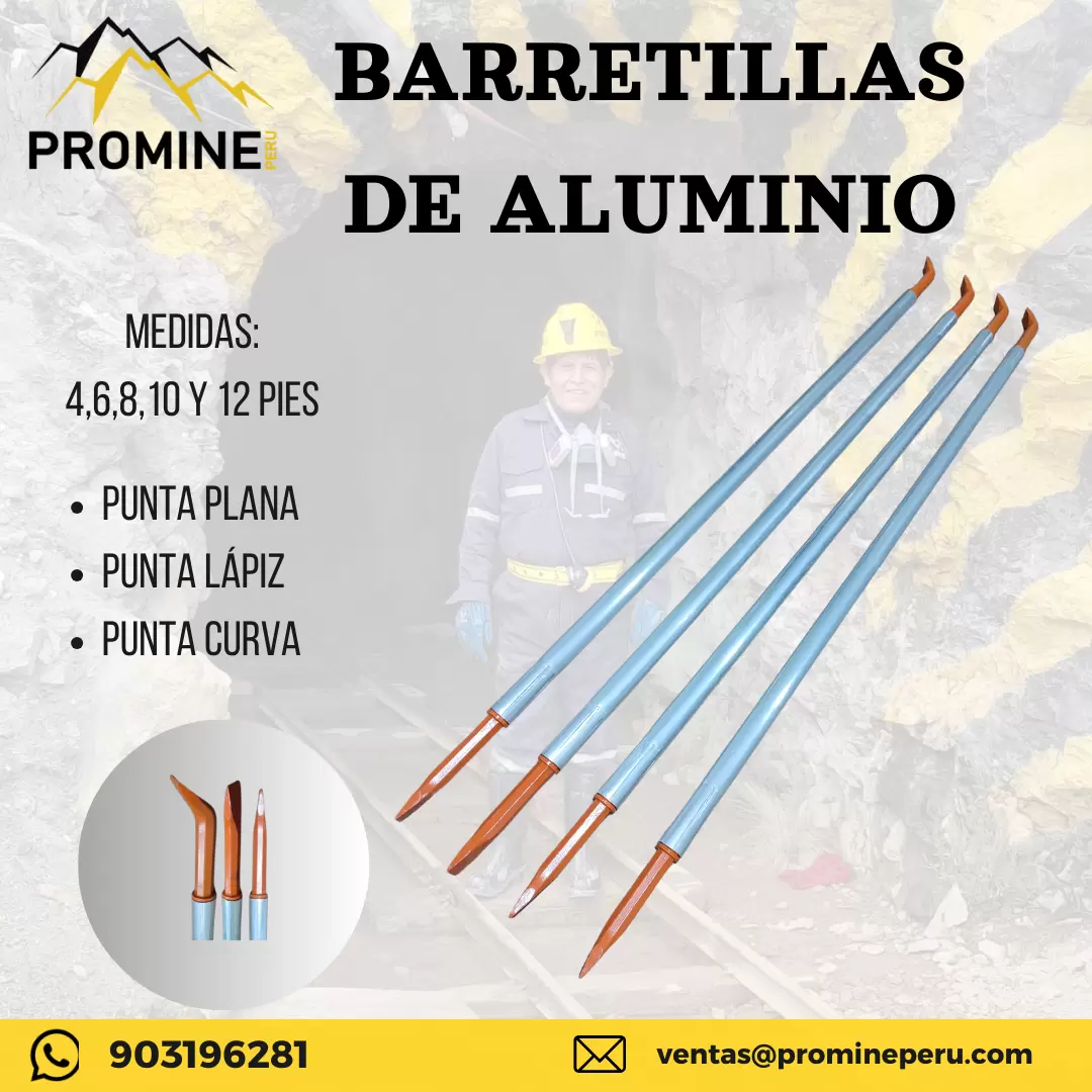 BARRETILLAS DE ALUMINIO SOSTENIMIENTO MINERO PROMINE SAC_AREQUIPA 