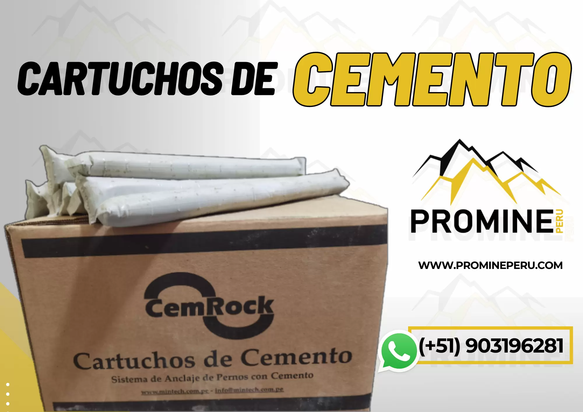 CARTUCHO DE CEMENTO PRODUCTO MINERO PROMINE SAC_AREQUIPA 