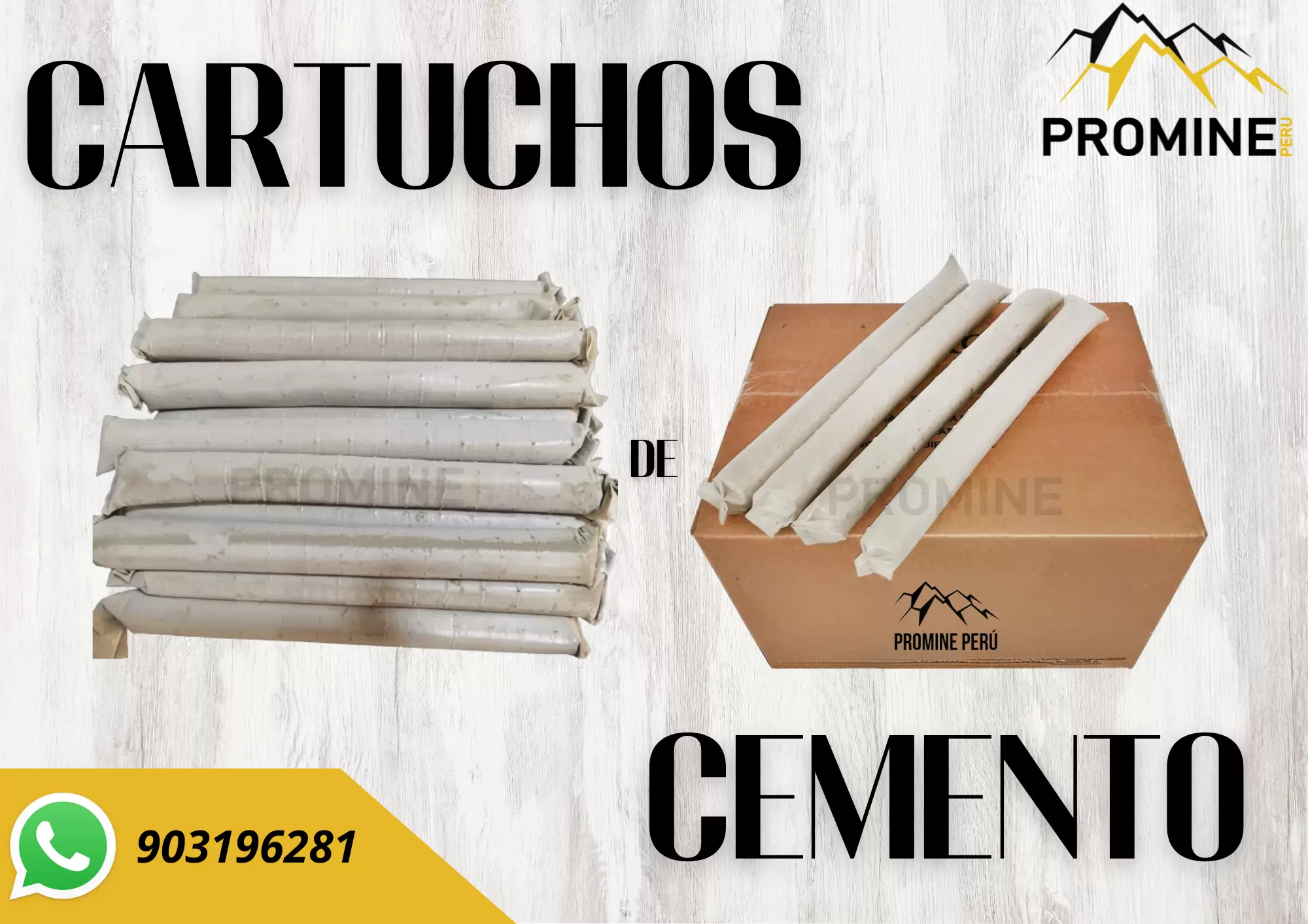 CARTUCHOS DE CEMENTO PRODUCTO MINERO PROMINE SAC_AREQUIPA 