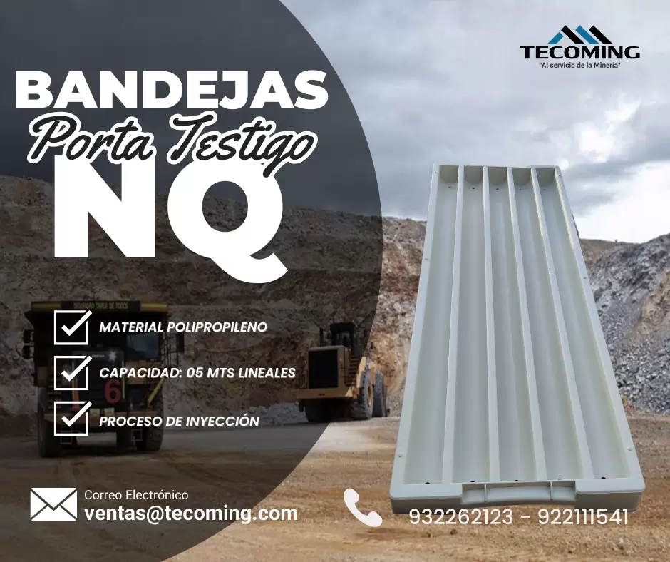 ALMACENADORES DE YACIMIENTOS MINEROS - BANDEJAS PORTATESTIGO NQ TECOMING SAC_AREQUIPA