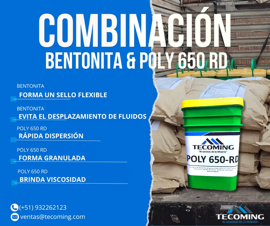 BETONITA POLY 650 RD PRODUCTO MINERO TECOMING SAC_AREQUIPA 