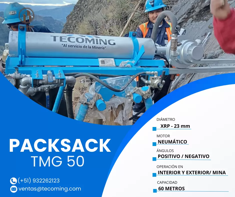 PACKSACK TMG 50 MAQUINA DE PERFORACIÓN TECOMING SAC_AREQUIPA 