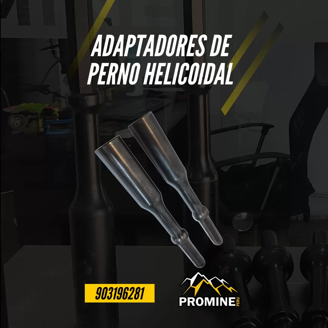 ADAPTADORES DE PERNO HELICOIDA PRODUCTO MINERO PROMINE SAC_AREQUIPA 