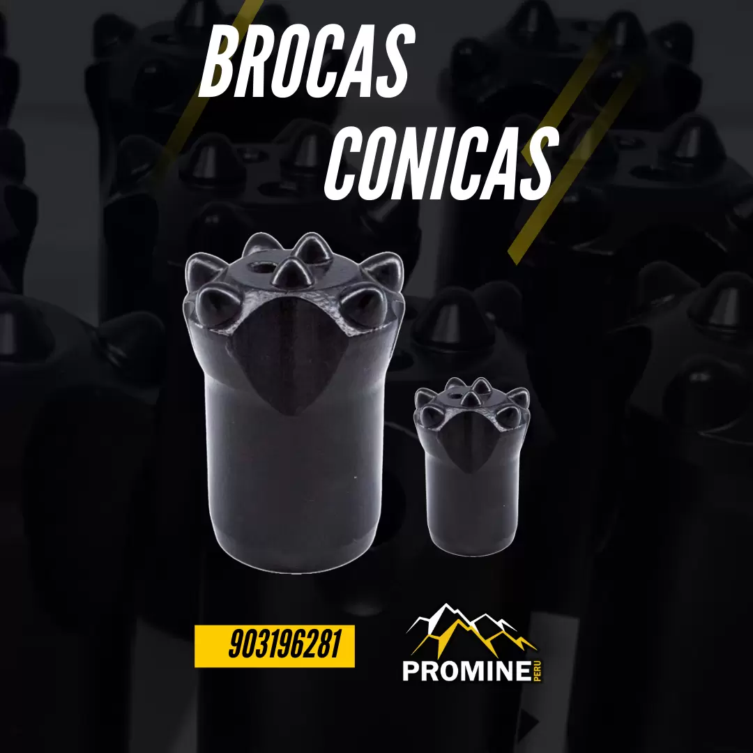 BROCAS CONICAS PRODUCTO PARA MINERIA PROMINE SAC_AREQUIPA 