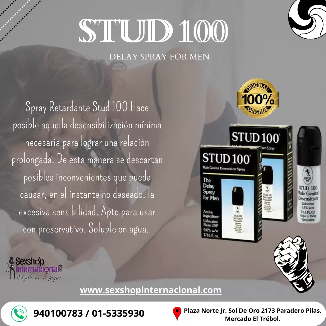 Stud 100 Mantiene más tiempo erecto - JR. SOL DE ORO 2173