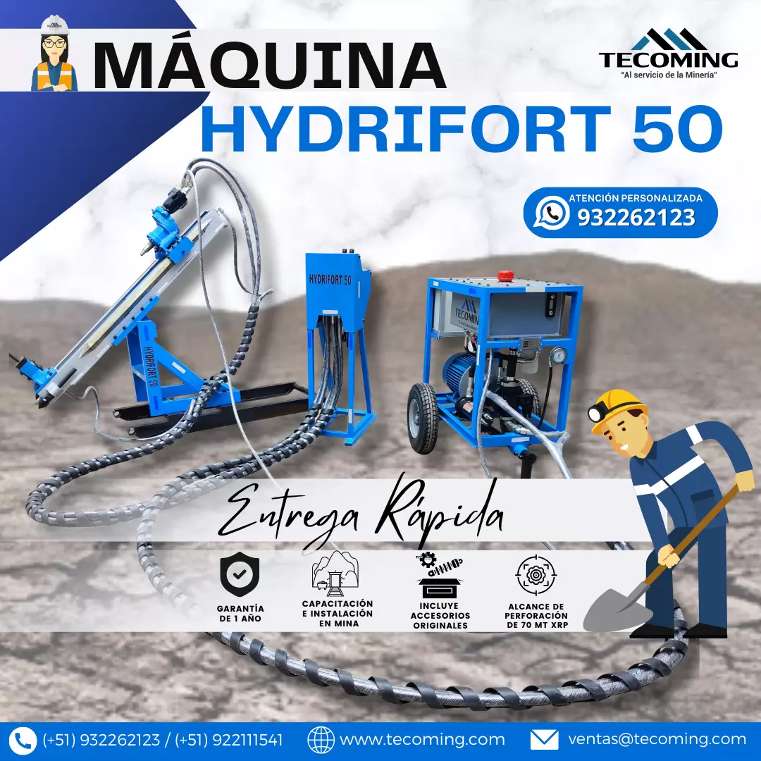 MÁQUINA HYDRIFORT 50 MÁQUINA DE PERFORACIÓN TECOMING SAC_AREQUIPA 