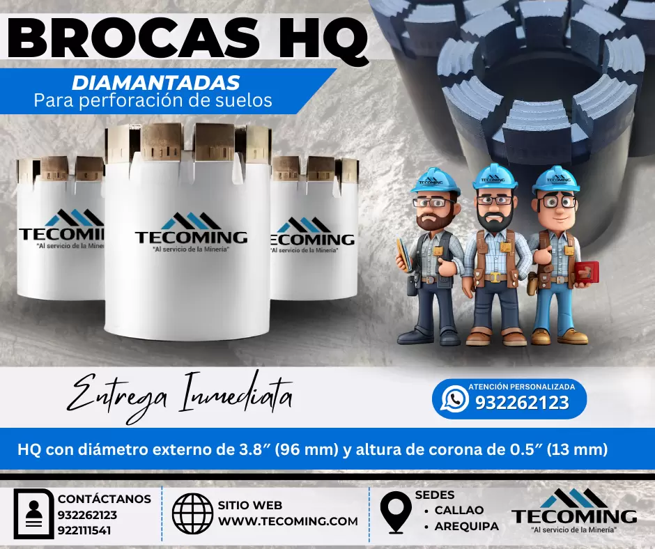 BROCAS HQ PRODUCTO PARA SOSTENIMIENTO MINERO TECOMING SAC_AREQUIPA 