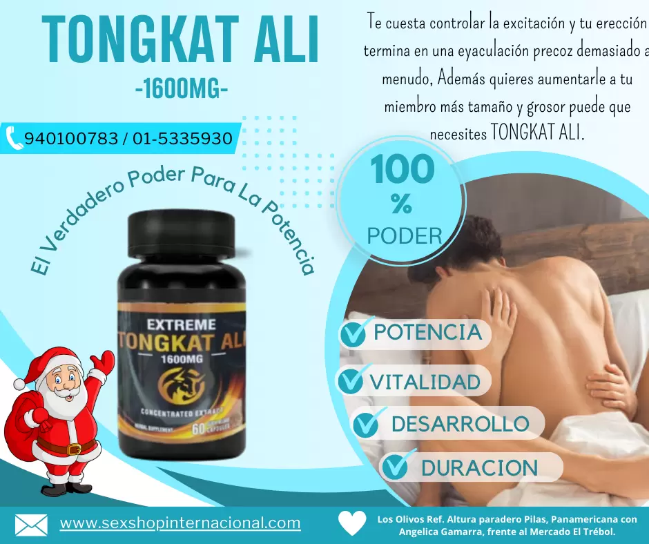 Tongkat Ali 1600mg PRODUCE TESTOSTERONA SEXSHOP- JR. SOL DE ORO