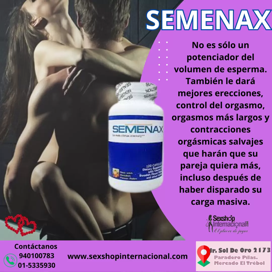 SEMENAX SUPLEMENTO DE MEJORA SEXUAL MASCULINA - JR. SOL DE ORO