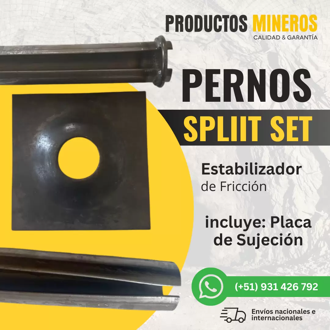 PERNOS SPLIT SET - ESTABILIZADOR DE FRICCIÓN 