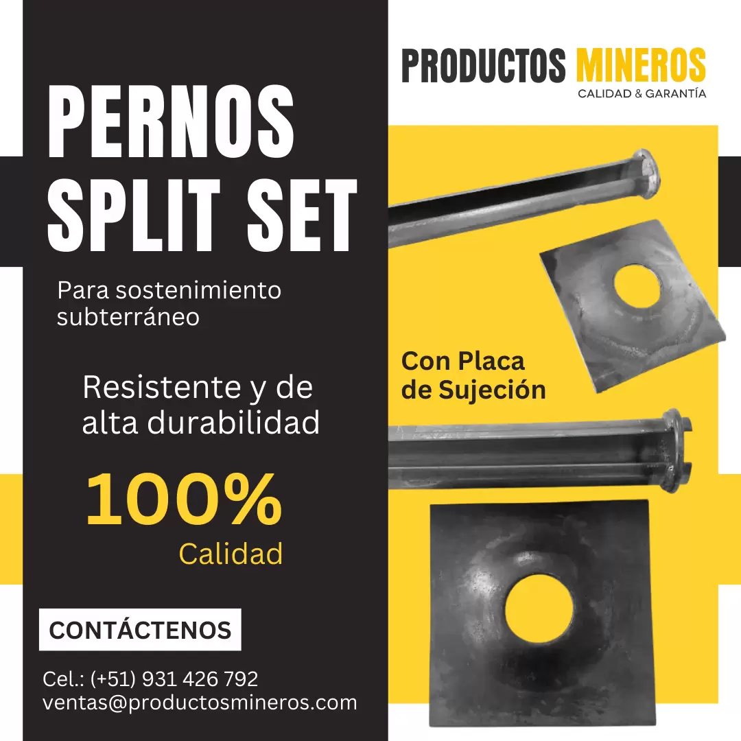 PERNOS SPLIT SET - SISTEMA DE ANCLAJE