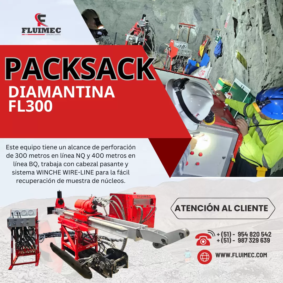  PACKSACK DIAMANTINA FL300 - MAQUINA PARA MINERIA