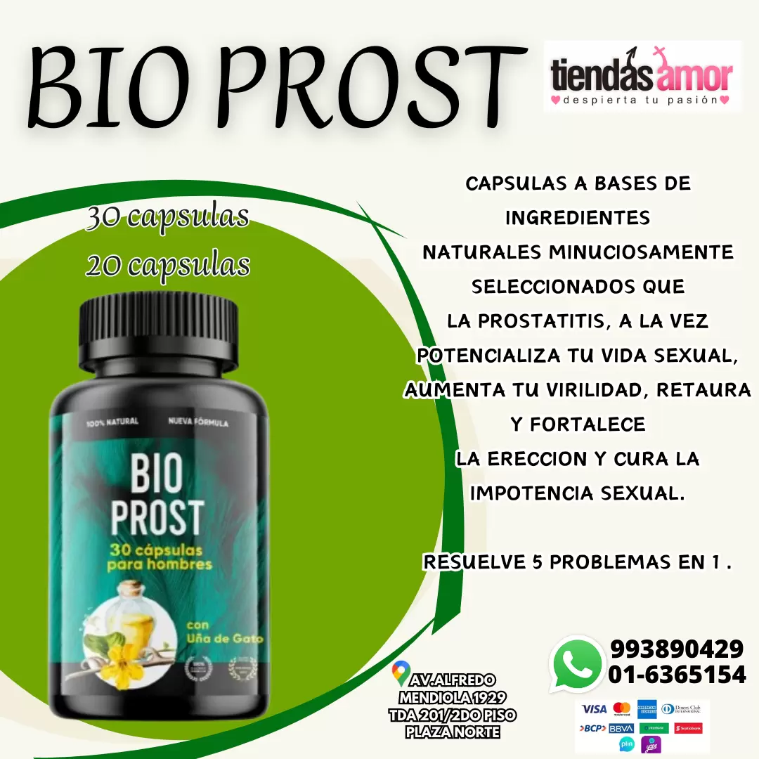 Bio Prost 20 Y de 30 Pastillas