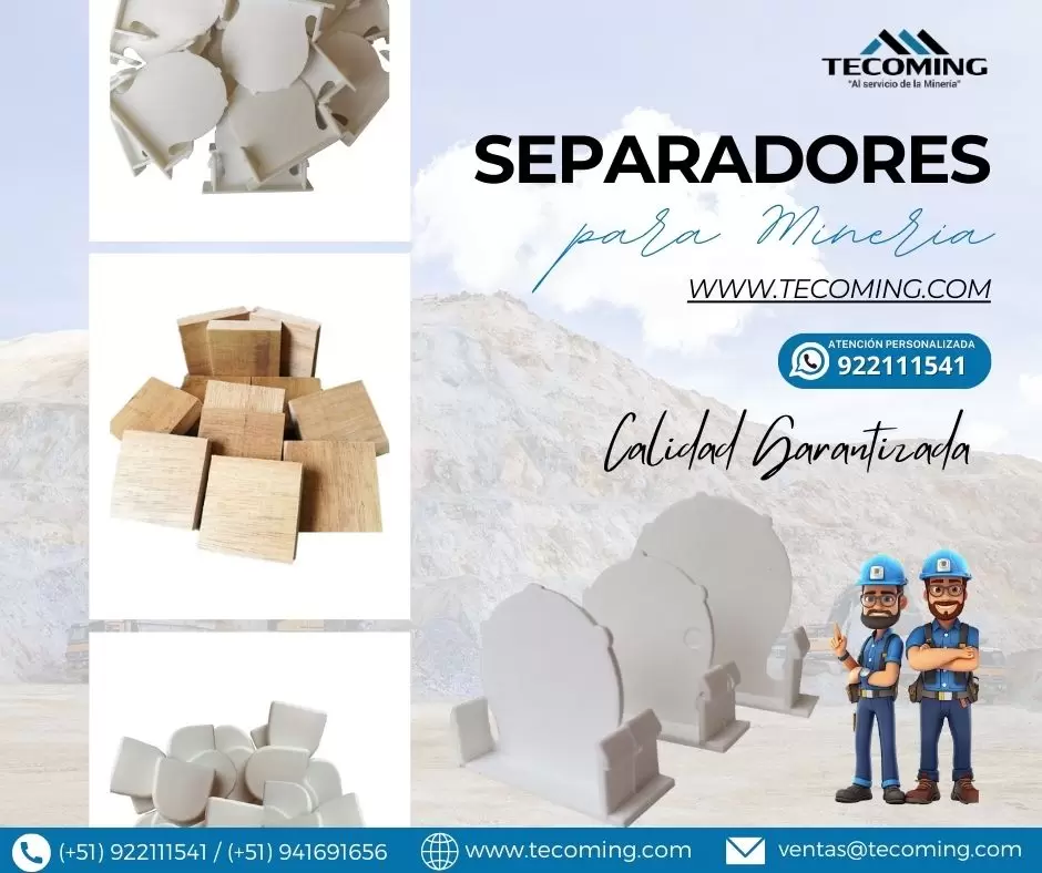 SEPARADORES PARA MINERÍA SOSTENIMIENTO PARA MINERIAS TECOMING SAC 