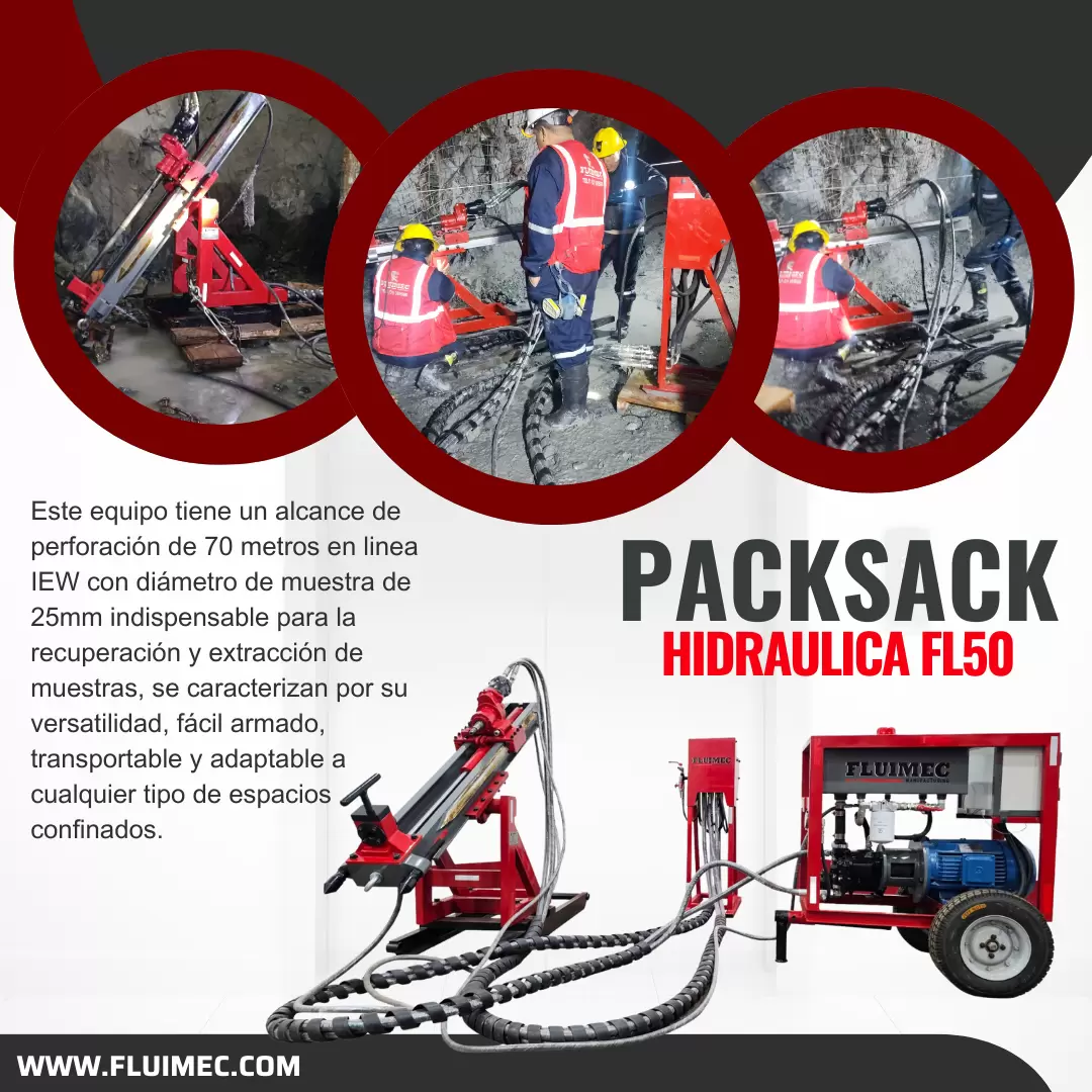 PACKSACK HIDRAULICA FL50 - MAQUINA PARA MINERIA