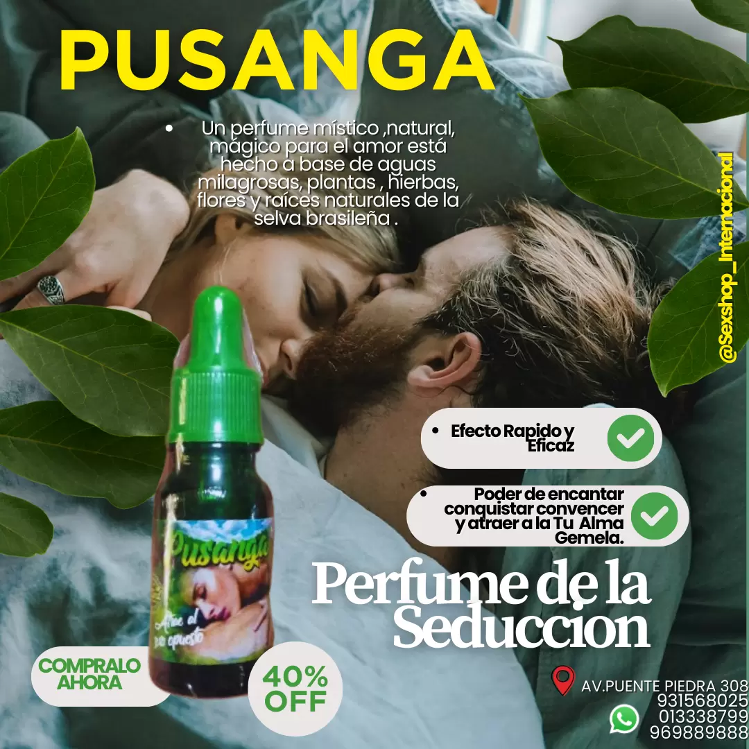 FRAGANCIA EXOTICA PUSANGA ATRAE A TU AMOR IMPOSILE 931568025