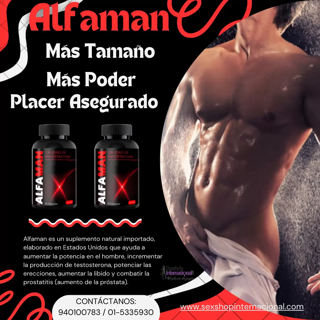 Alfaman desarrollado con fórmulas natural - SEXSHOP PLAZA NORTE