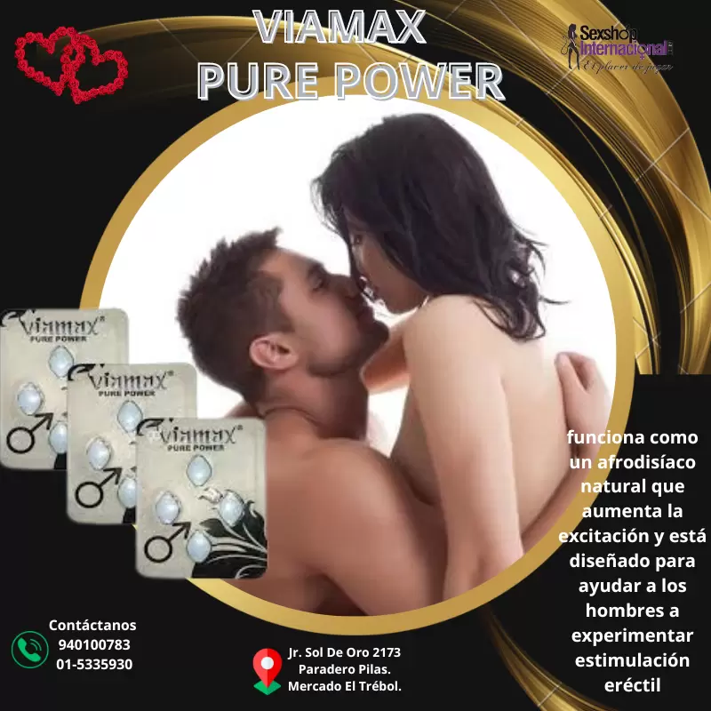 Potencia Sexual Viamax Pure Power - SEXSHOP PLAZA NORTE 