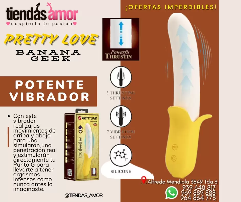 Vibrador Pretty Love Banana.
