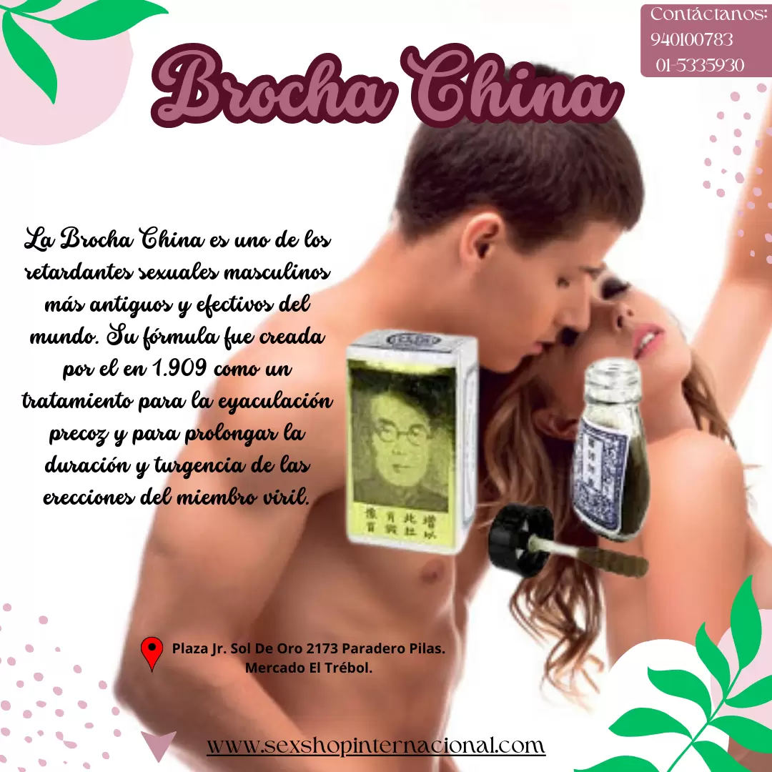 Brocha China retardantes sexuales masculinos - PLAZA NORTE