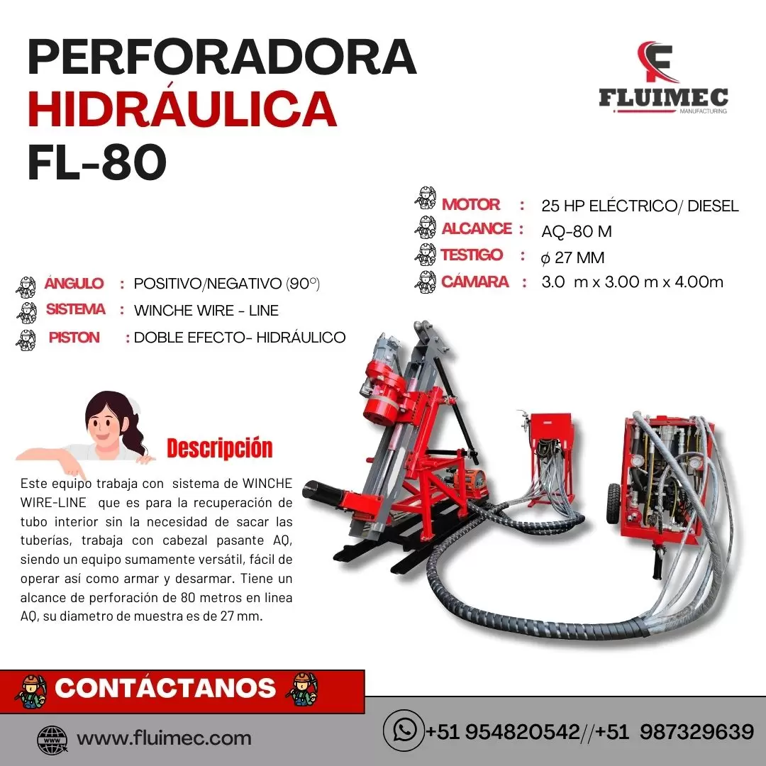 PACKSACK HIDRAULICA FL80 - PARA PROYECTOS MINEROS