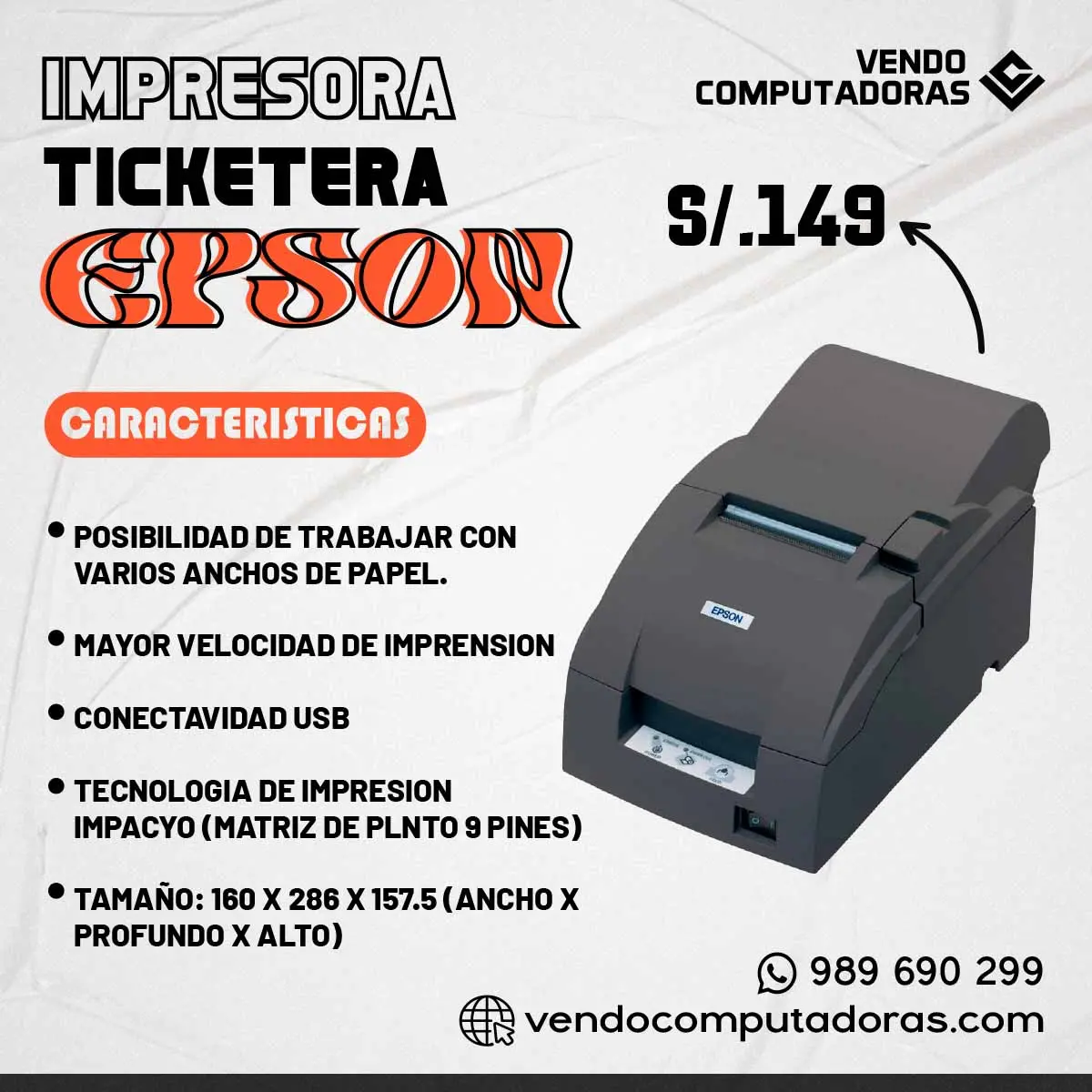  Impresora EPSON Calidad y Eficiencia