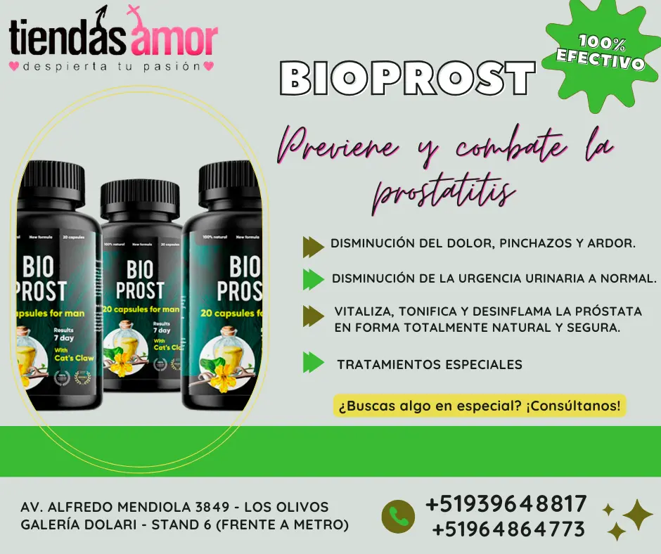 Bio prost peru original potencia cura prostata TIENDAS AMOR - IZAGUIRRE