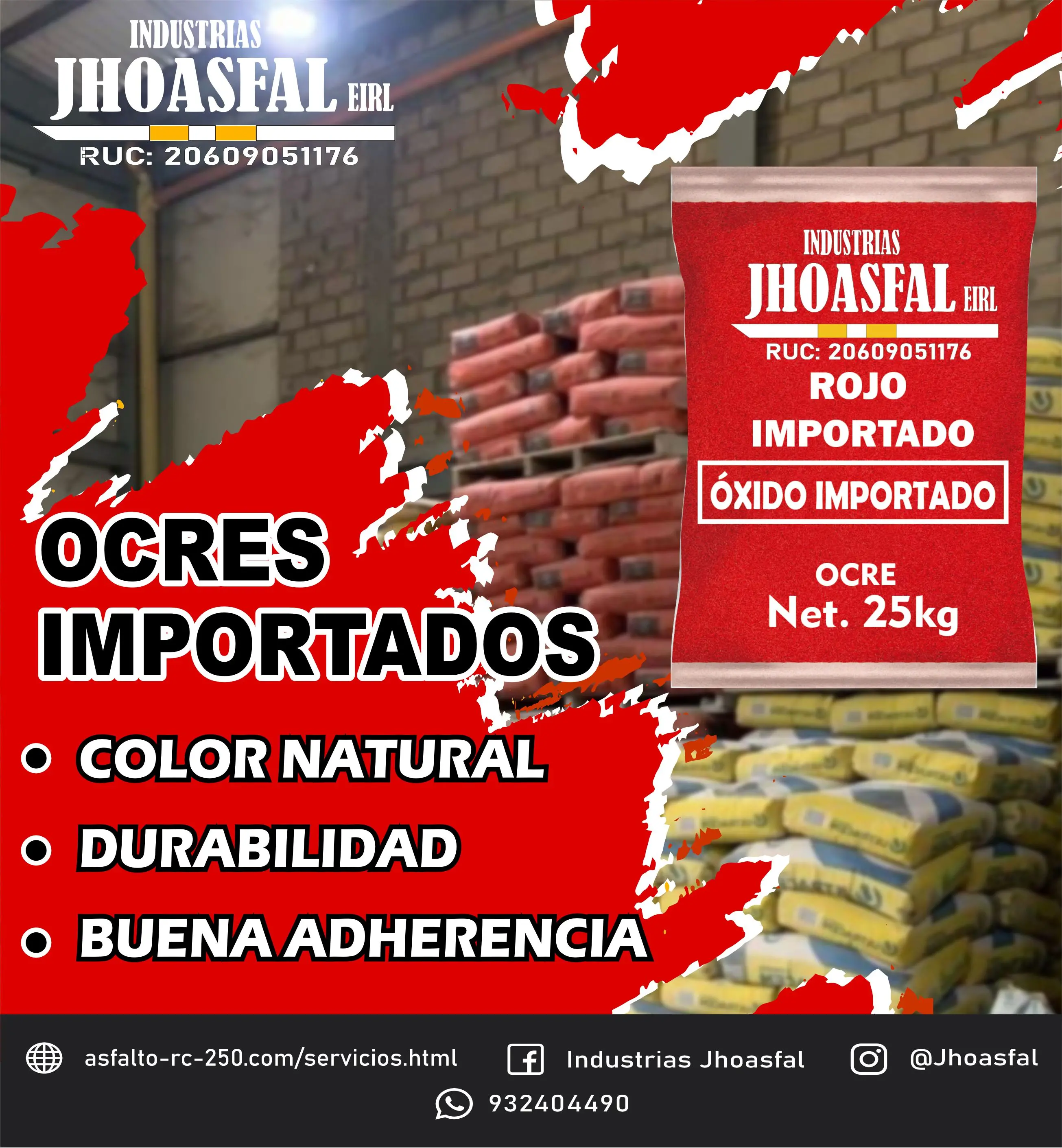 Venta de Ocre para pigmentar