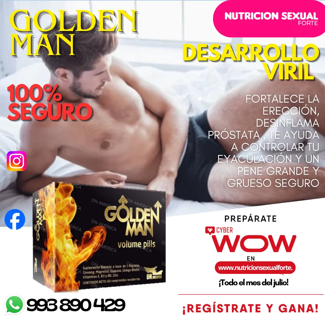 GOLDEN MAN DESARROLLADOR VIRIL 100 SEGURO NATURAL 993890429