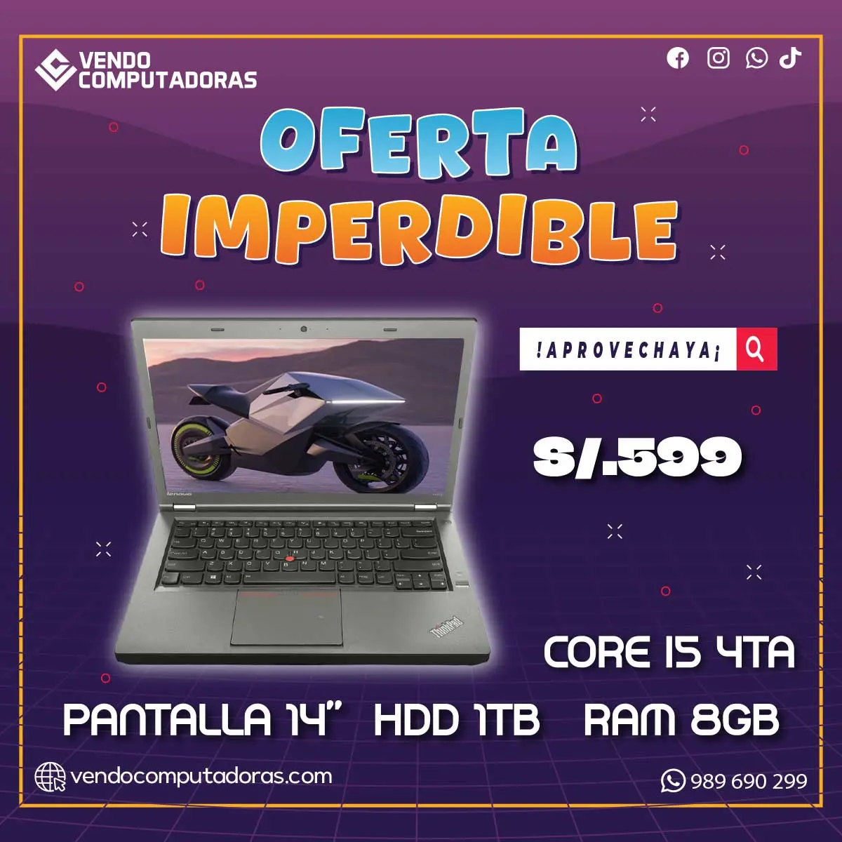  APROVECHA ESTA OFERTA ÚNICA 