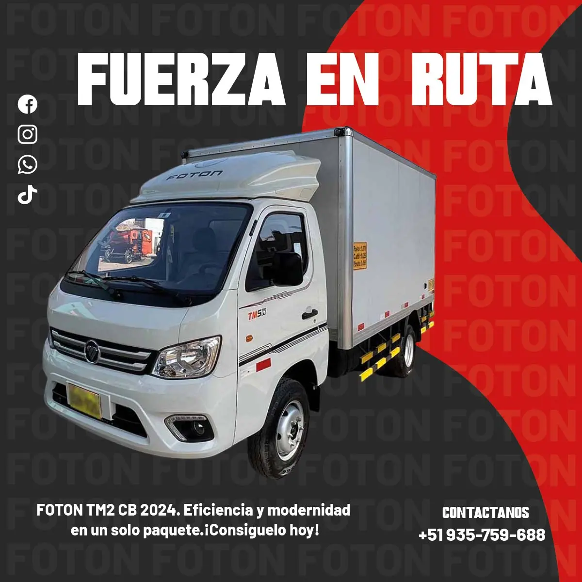 FOTON TM2 CB 2024 Eficiencia en Cada Kilómetro