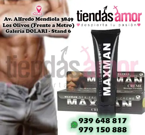 maxman crema para el crecimiento del pen3 - TIENDAS AMOR 