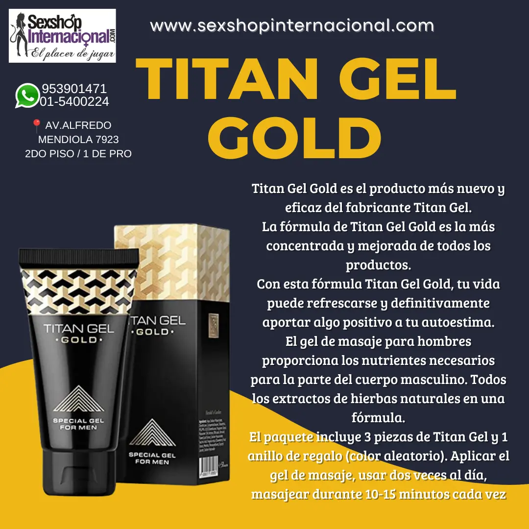 TITAN GEL GOLD-LONGITUD Y GROSOR