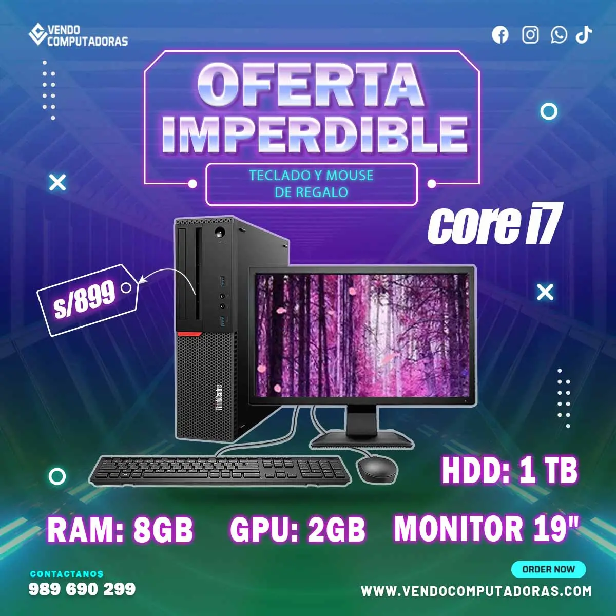 COMPUTADORA I7 CON REGALO