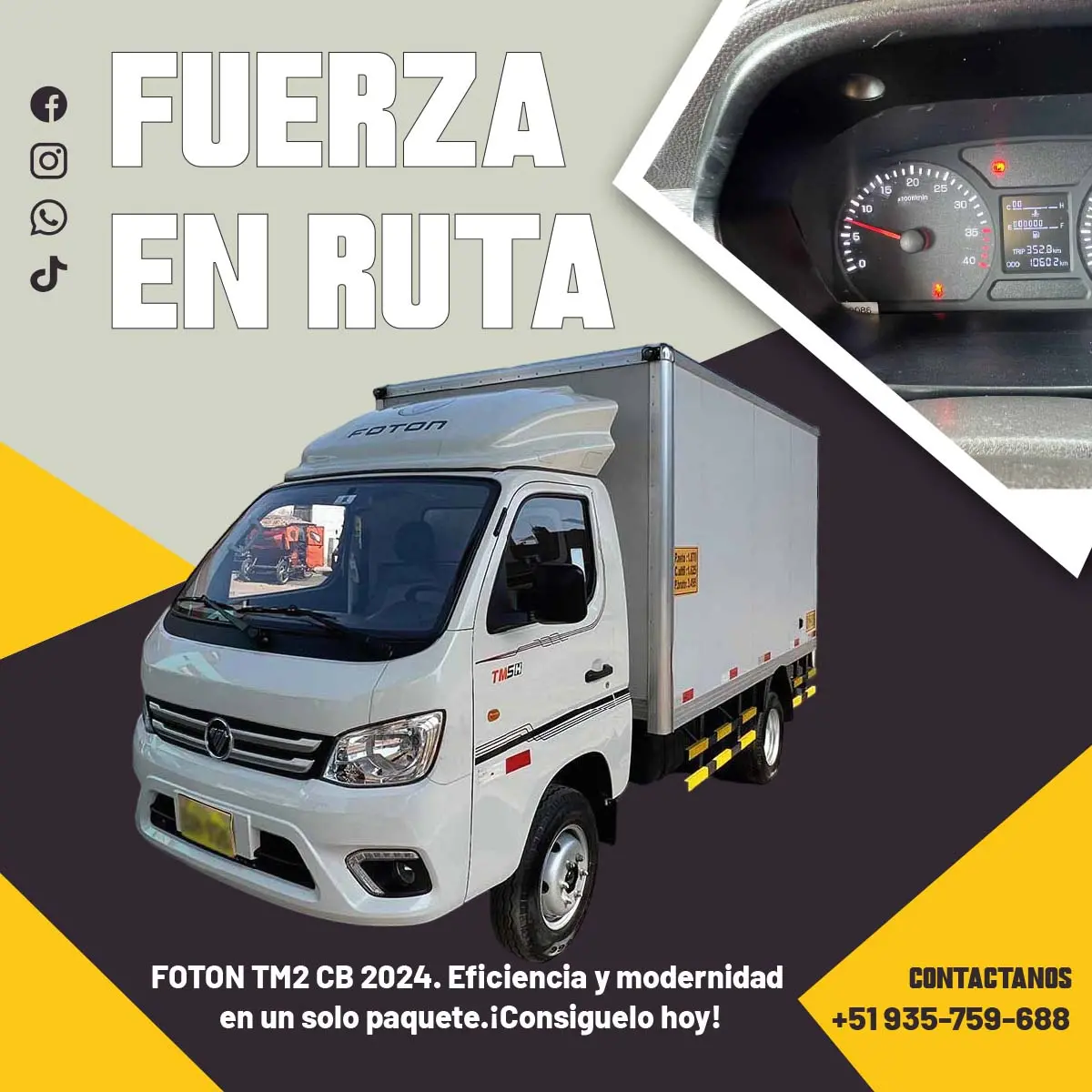 Eficiencia Garantizada FOTON TM2 CB 2024