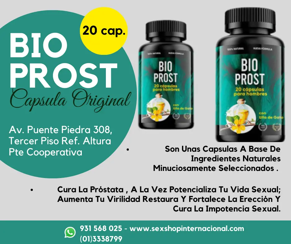 BIO PROST EL TAMAÑO Y LA POTENCIA SEXUAL SÍ IMPORTA SEXSHOP 931568025